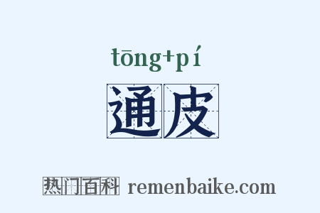 通皮是什么意思的图片